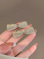 MAC037 Crystal Rhinestone Barrettes Butterfly Pearls Hair Clips Pins - SJB-DIAMOND ELITES