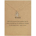 MAC041 Platinum plated Four Leaf Clover Pendant Necklace - SJB-DIAMOND ELITES