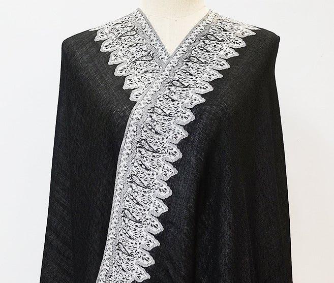 MAC044 Bohemian Style Multicolor Retro Jacquard Cashew Long Tassel Scarf - SJB-DIAMOND ELITES