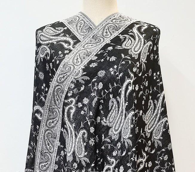 MAC044 Bohemian Style Multicolor Retro Jacquard Cashew Long Tassel Scarf - SJB-DIAMOND ELITES