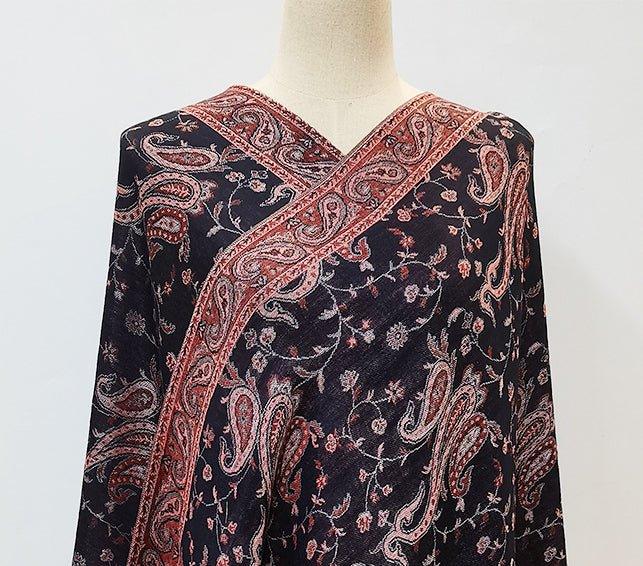 MAC044 Bohemian Style Multicolor Retro Jacquard Cashew Long Tassel Scarf - SJB-DIAMOND ELITES