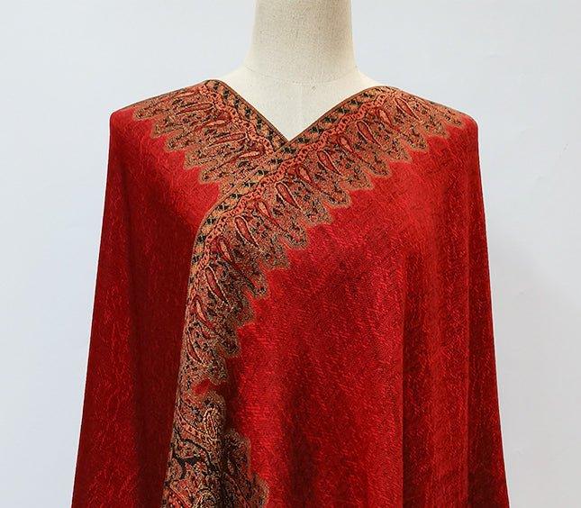 MAC044 Bohemian Style Multicolor Retro Jacquard Cashew Long Tassel Scarf - SJB-DIAMOND ELITES