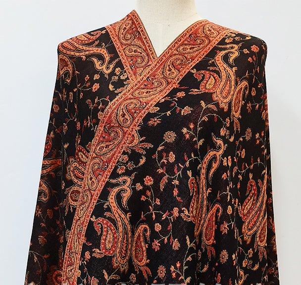 MAC044 Bohemian Style Multicolor Retro Jacquard Cashew Long Tassel Scarf - SJB-DIAMOND ELITES