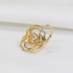 MAC046 Adjustable Hollow Camellia Diamond Ring - SJB-DIAMOND ELITES