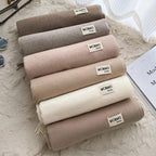 MAC049 Imitation Cashmere Solid Color Basic Tassel Scarf - SJB-DIAMOND ELITES