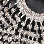 MAC051 Rhinestone Chain Tassel Headpiece - SJB-DIAMOND ELITES