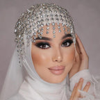 MAC051 Rhinestone Chain Tassel Headpiece - SJB-DIAMOND ELITES