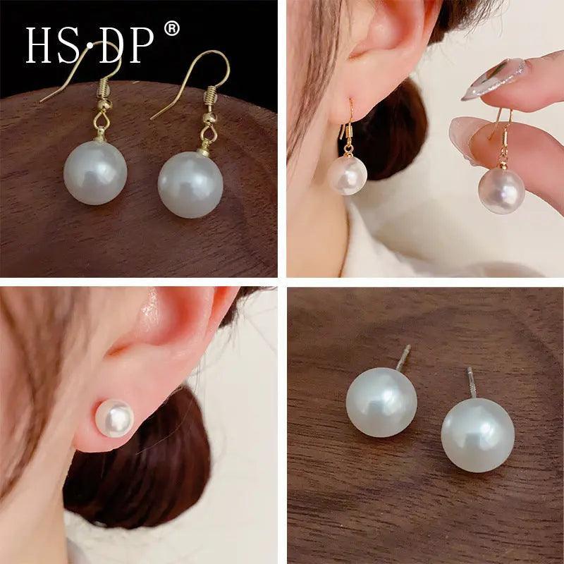 MAC055 Natural Freshwater Pearl Stud Earrings - SJB-DIAMOND ELITES
