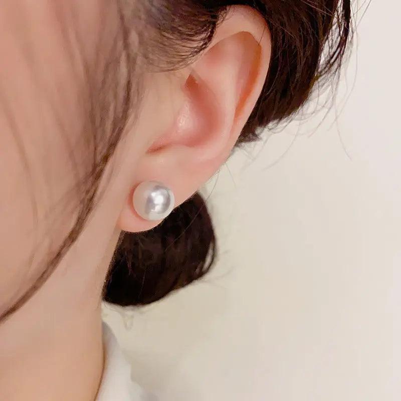 MAC055 Natural Freshwater Pearl Stud Earrings - SJB-DIAMOND ELITES