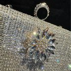 MAC056 Tassel Evening Clutch Bag Luxury Rhinestones Party Prom Purse Handbag With Detachable Chain - SJB-DIAMOND ELITES