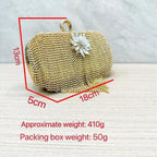 MAC056 Tassel Evening Clutch Bag Luxury Rhinestones Party Prom Purse Handbag With Detachable Chain - SJB-DIAMOND ELITES
