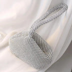 MAC057 Handbag Rhinestones Heart Shape Shiny Handmade Small Evening Bag - SJB-DIAMOND ELITES