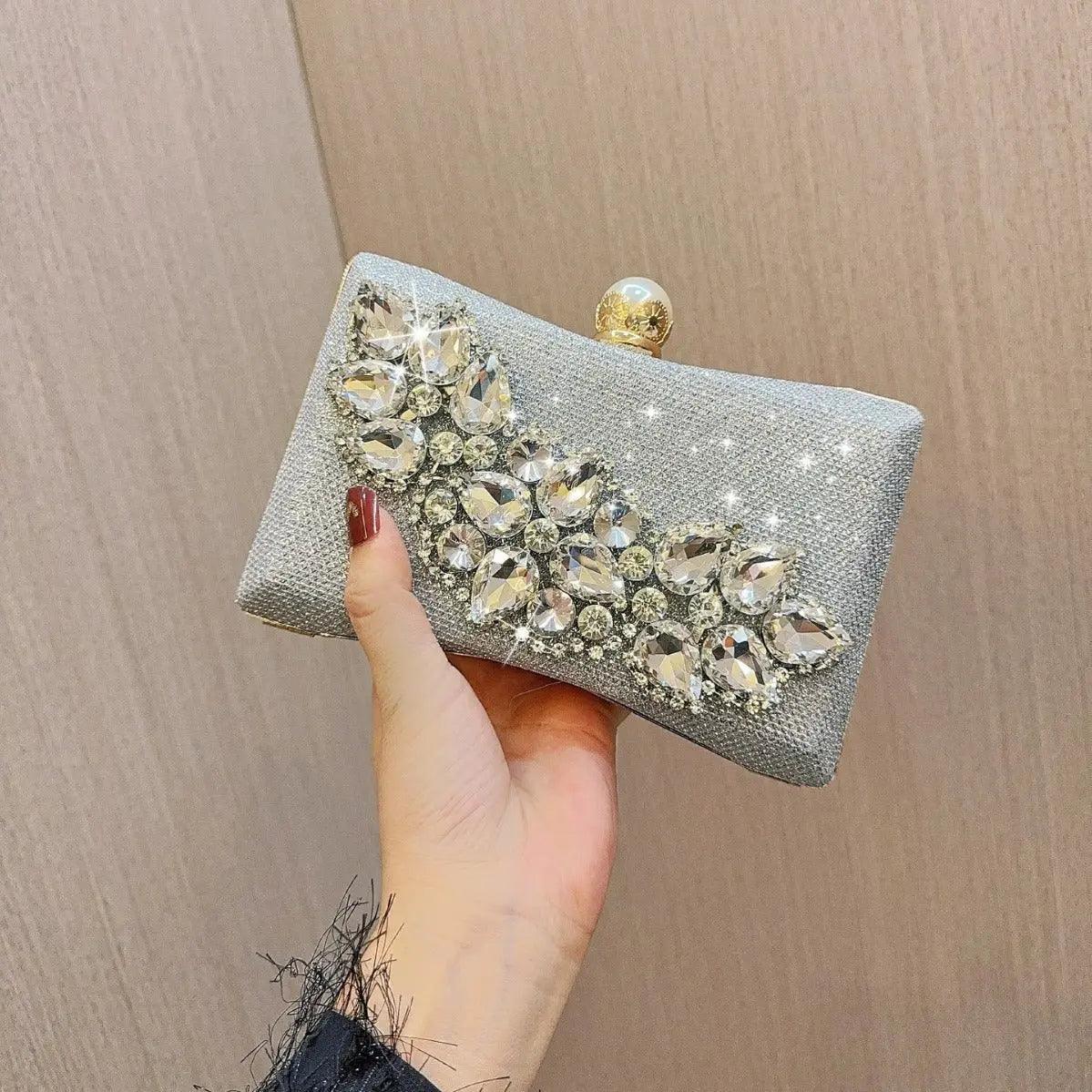 MAC059 Clutches Wedding Dinner Party Sparkling Handbags - SJB-DIAMOND ELITES
