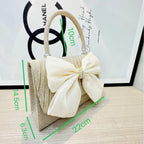 MAC060 White Bowknot Portable Shoulder Bag Big Bow Design Underarm Bags - SJB-DIAMOND ELITES
