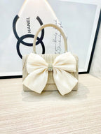 MAC060 White Bowknot Portable Shoulder Bag Big Bow Design Underarm Bags - SJB-DIAMOND ELITES
