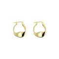 MAC063 Filled Twisted Ear Buckle Earrings - SJB-DIAMOND ELITES