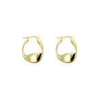 MAC063 Filled Twisted Ear Buckle Earrings - SJB-DIAMOND ELITES