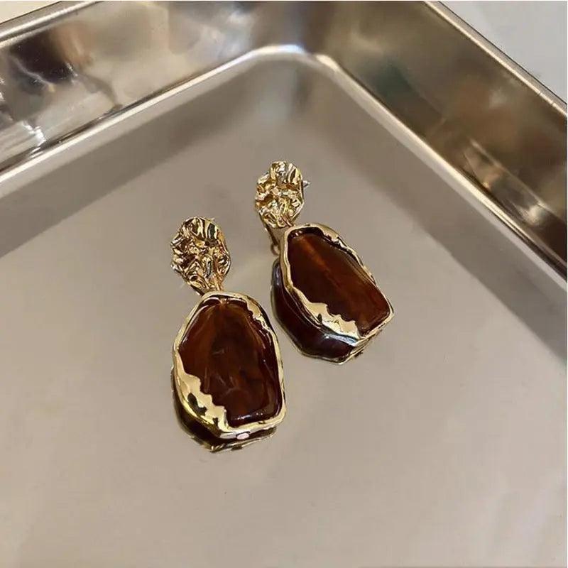 MAC065 Needle Pendant  Vintage Geometry Acrylic Earrings - SJB-DIAMOND ELITES