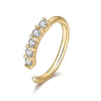 MAC066 Minimalist Openable Helix Hoop Nose Ring - SJB-DIAMOND ELITES