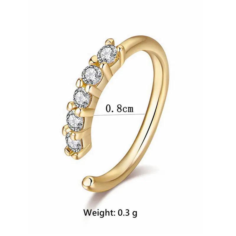 MAC066 Minimalist Openable Helix Hoop Nose Ring - SJB-DIAMOND ELITES