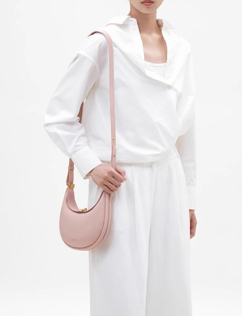 Fashionable And Changeable Cowhide Moon Bag (MAC069) - SJB-DIAMOND ELITES