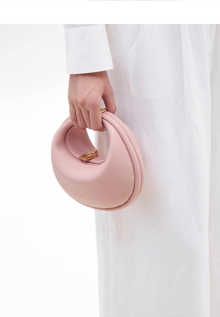 Fashionable And Changeable Cowhide Moon Bag (MAC069) - SJB-DIAMOND ELITES