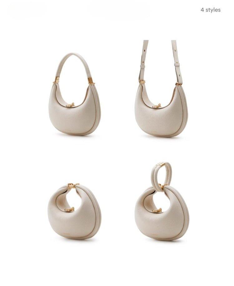 Fashionable And Changeable Cowhide Moon Bag (MAC069) - SJB-DIAMOND ELITES