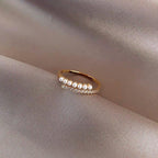 Simple Personalized Pearl Ring(MAC159) - SJB-DIAMOND ELITES