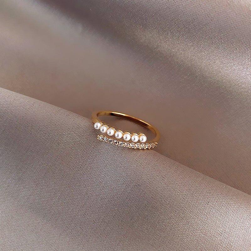 Simple Personalized Pearl Ring(MAC159) - SJB-DIAMOND ELITES