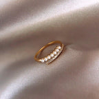 Simple Personalized Pearl Ring(MAC159) - SJB-DIAMOND ELITES