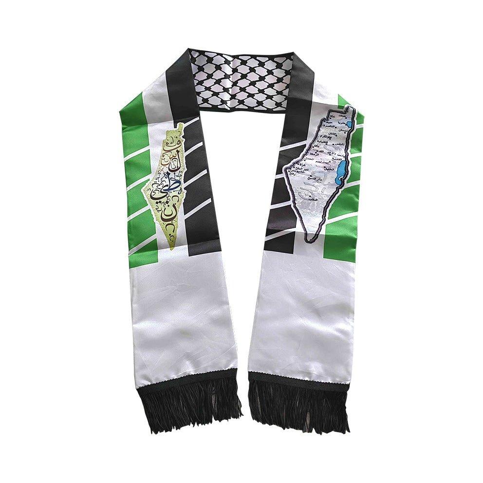 Palestine flag keffiyeh scarf (MAC079) - SJB-DIAMOND ELITES