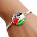 Free Palestine Bracelet | Palestinian Flag Keffiyeh Bracelet (MAC081) - SJB-DIAMOND ELITES