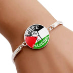 Free Palestine Bracelet | Palestinian Flag Keffiyeh Bracelet (MAC081) - SJB-DIAMOND ELITES