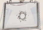 MAC082 Chain Crossbody Rhinestone Acrylic Transparent Evening Bag - SJB-DIAMOND ELITES