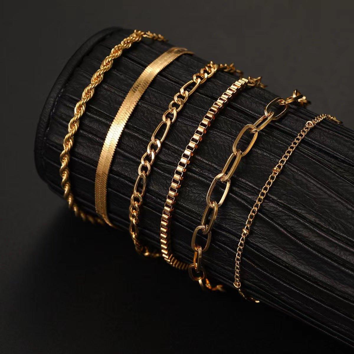MAC092 Bohemian Minimalist Metal Multi-Layer Bracelet - SJB-DIAMOND ELITES