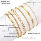 MAC092 Bohemian Minimalist Metal Multi-Layer Bracelet - SJB-DIAMOND ELITES