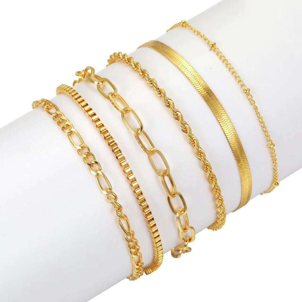 MAC092 Bohemian Minimalist Metal Multi-Layer Bracelet - SJB-DIAMOND ELITES