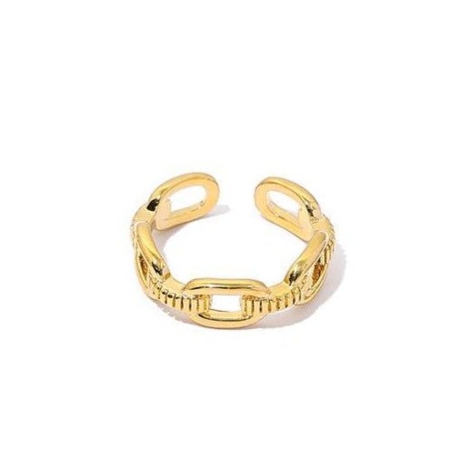 MAC094 High Color Retention Vacuum Eelectroplating Retro Simple Ring - SJB-DIAMOND ELITES