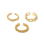MAC094 High Color Retention Vacuum Eelectroplating Retro Simple Ring - SJB-DIAMOND ELITES