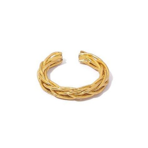 MAC094 High Color Retention Vacuum Eelectroplating Retro Simple Ring - SJB-DIAMOND ELITES