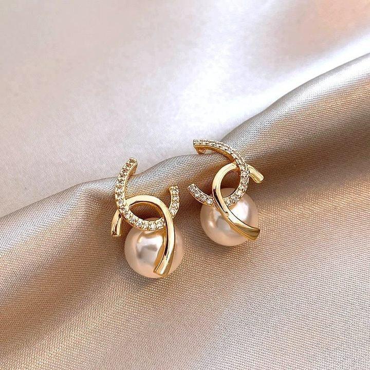 MAC097 French Style High-end Light Luxury Earrings - SJB-DIAMOND ELITES