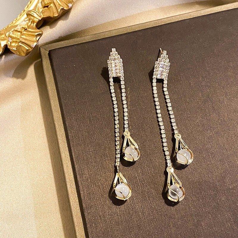 MAC097 French Style High-end Light Luxury Earrings - SJB-DIAMOND ELITES