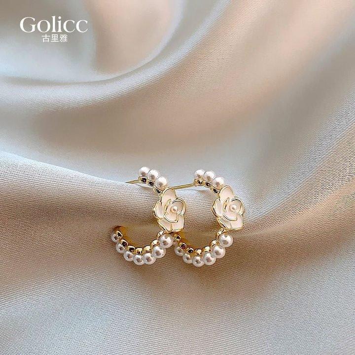 MAC097 French Style High-end Light Luxury Earrings - SJB-DIAMOND ELITES