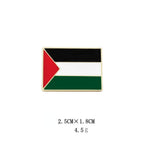 MAC105 Free Palestine flag Keffiyeh pin - SJB-DIAMOND ELITES