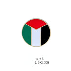 MAC105 Free Palestine flag Keffiyeh pin - SJB-DIAMOND ELITES