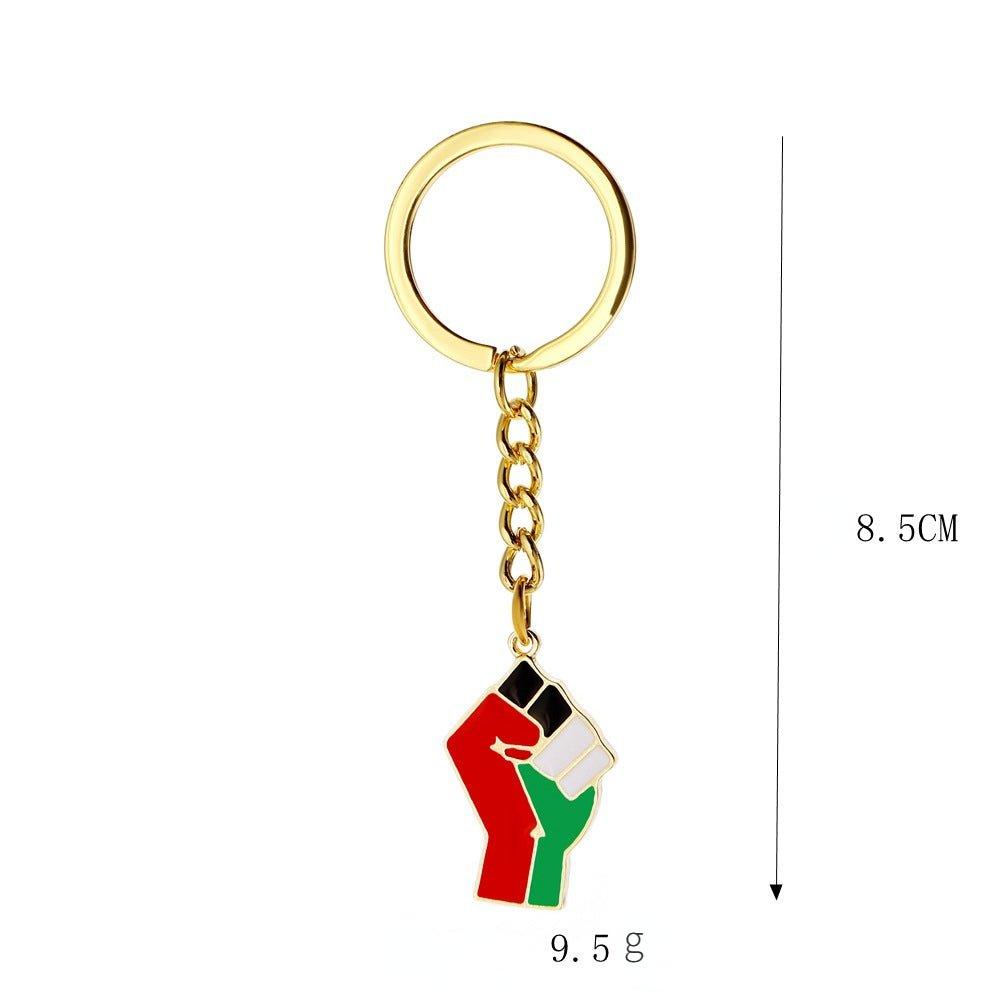 MAC106 Free Pakistan Keffiyeh Key Metal Pendant - SJB-DIAMOND ELITES