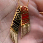 MAC107 Stainless Steel Palestine Keffiyeh Vintage Necklace - SJB-DIAMOND ELITES