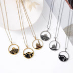 MAC111 Stainless Steel Masjid Pattern Necklace - SJB-DIAMOND ELITES