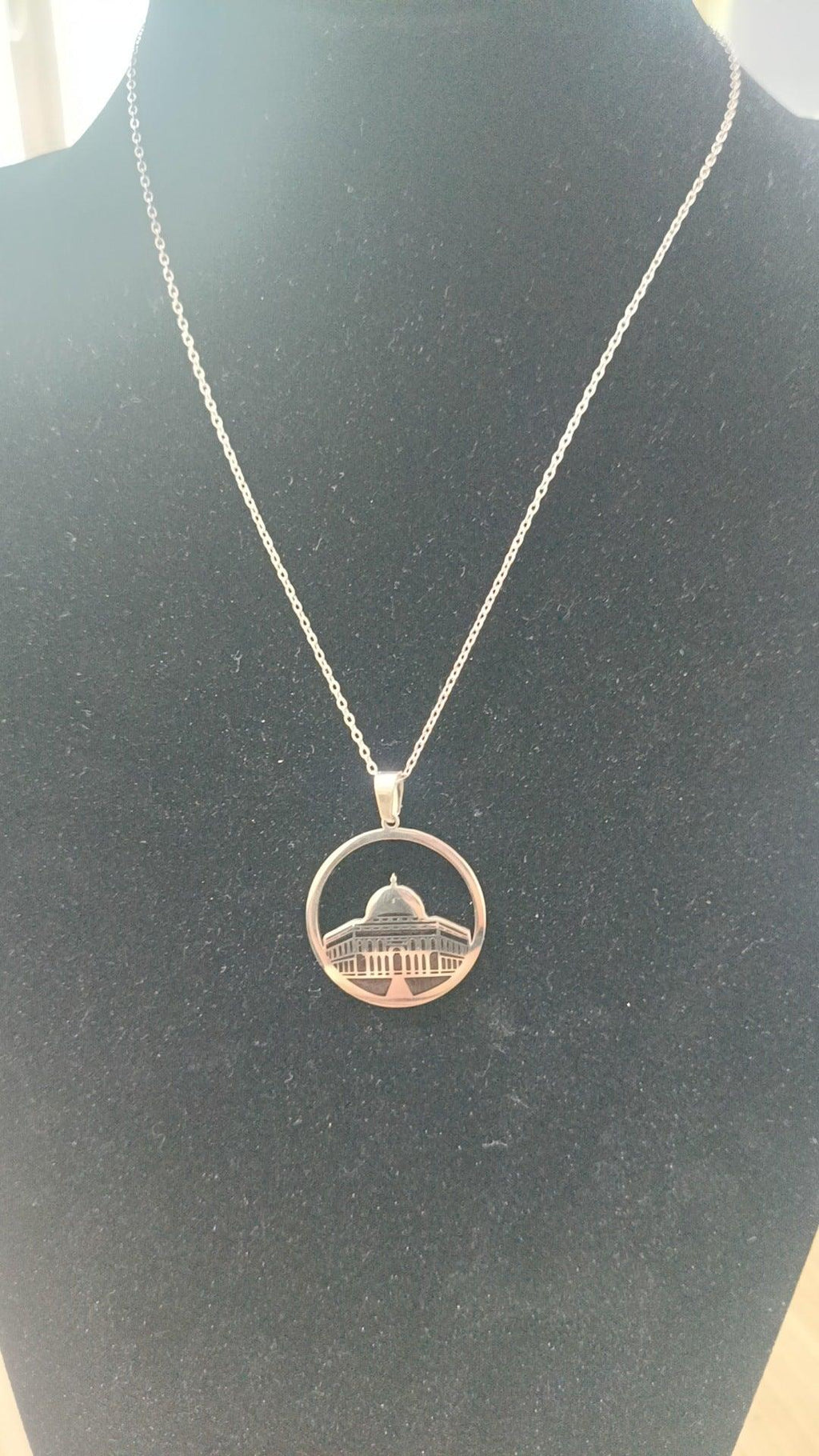 MAC111 Stainless Steel Masjid Pattern Necklace - SJB-DIAMOND ELITES