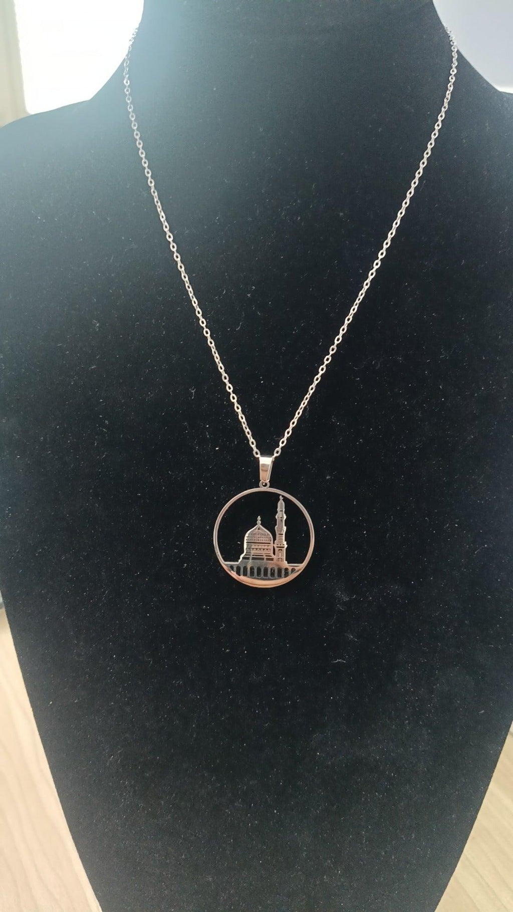 MAC111 Stainless Steel Masjid Pattern Necklace - SJB-DIAMOND ELITES